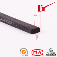 Flat Solid EPDM Rubber Edge Trim Seal Strip for Window